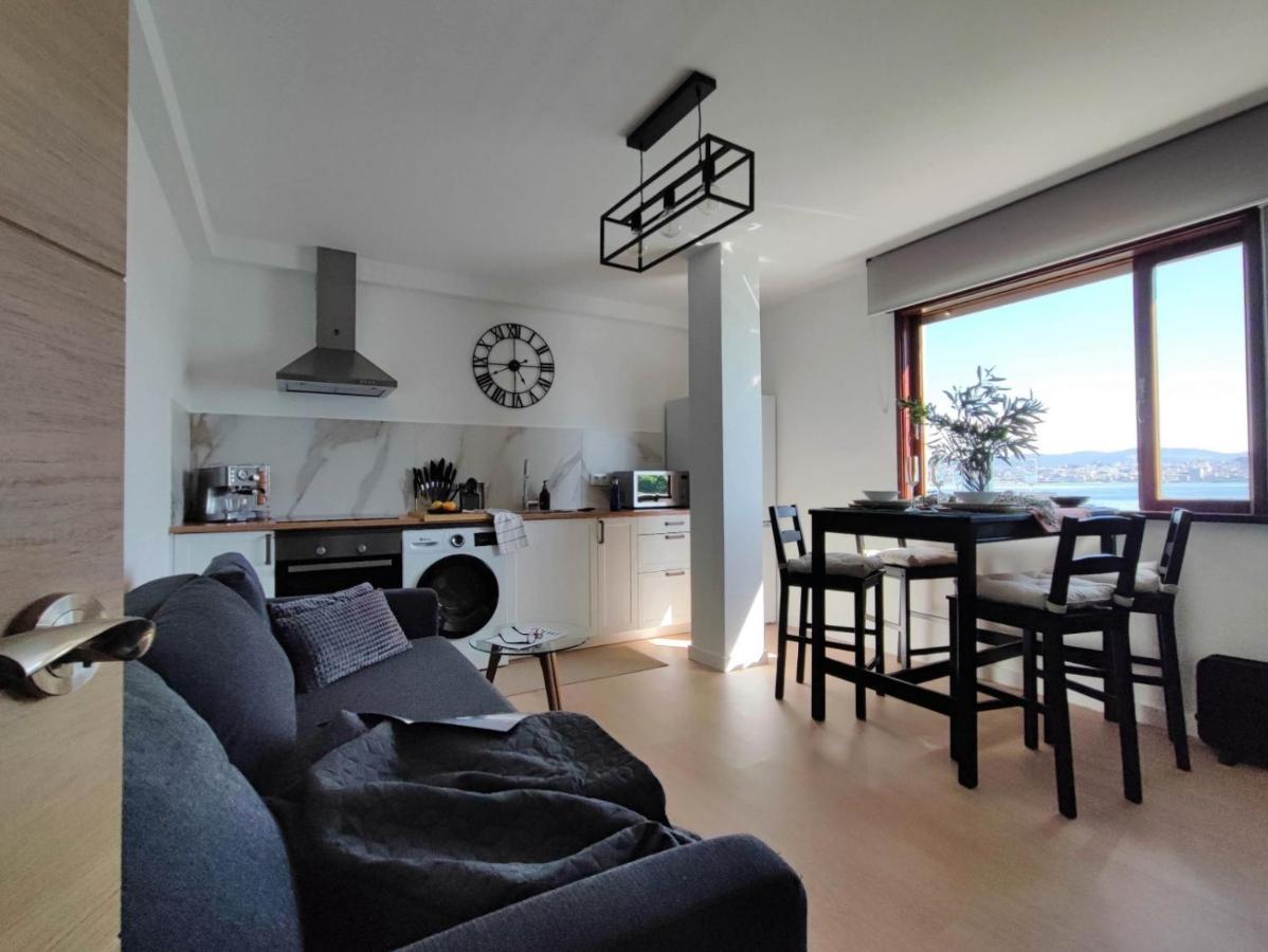 Ferienwohnung Mirador Do Mar, Encima De La Playa Moaña Exterior foto