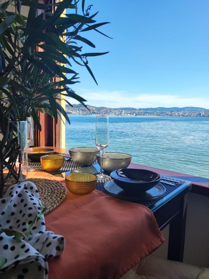 Ferienwohnung Mirador Do Mar, Encima De La Playa Moaña Exterior foto