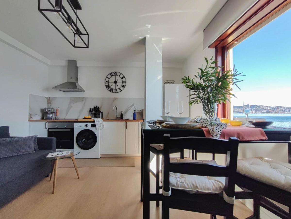 Ferienwohnung Mirador Do Mar, Encima De La Playa Moaña Exterior foto