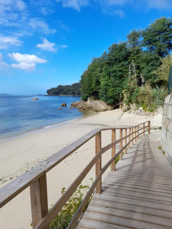 Ferienwohnung Mirador Do Mar, Encima De La Playa Moaña Exterior foto