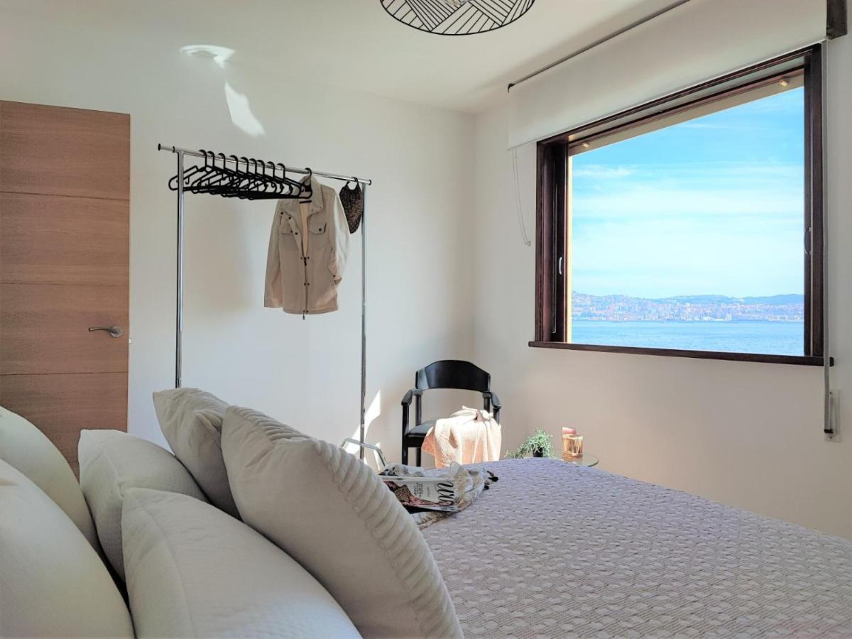 Ferienwohnung Mirador Do Mar, Encima De La Playa Moaña Exterior foto