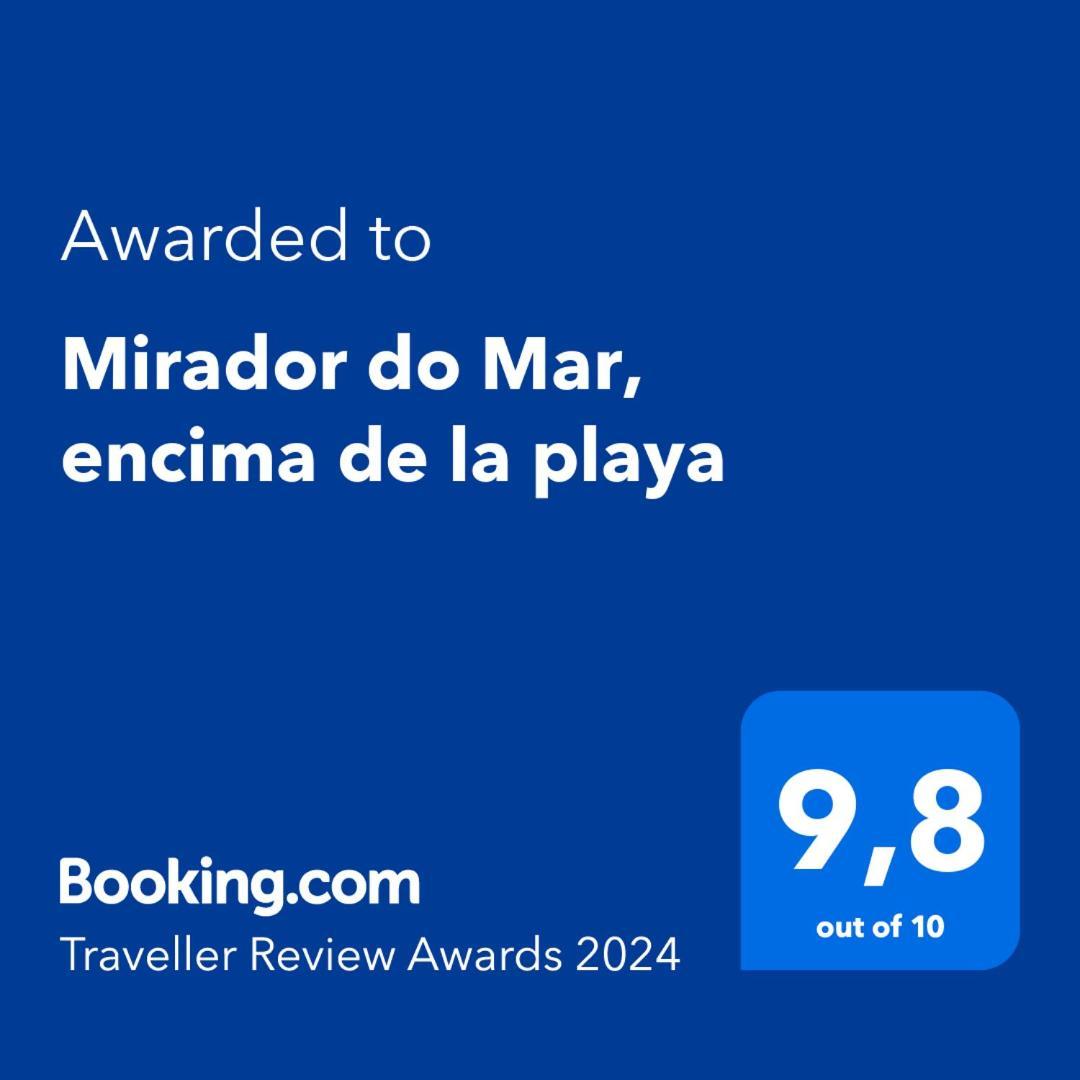 Ferienwohnung Mirador Do Mar, Encima De La Playa Moaña Exterior foto